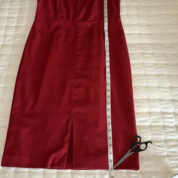 Ann Taylor Classic Sleeveless Sheath Dress Women's 6 | Rust | Wool Blend | EUC - Picture 7 of 9